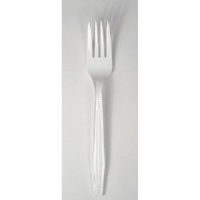 Boardwalk YFW-FW Mediumweight White Plastic Forks, 1000/Cs.