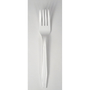 Boardwalk YFW-SW Mediumweight White Plastic Spoons, 1000/Cs.