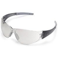 MCR Safety CK219AF CK2® Safety Eyewear,Smoke,Ind/Out. Clear Mirror, Anti-Fog