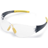 MCR Safety CK220 CK2® Eyewear,Smoke Yellow,Clear