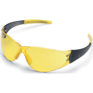 MCR Safety CK224 CK2&reg; Eyewear,Smoke Yellow,Amber