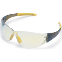 MCR Safety CK229Y CK2® Eyewear,Smoke Yellow,I/O Clear Mirror Anti-Fog