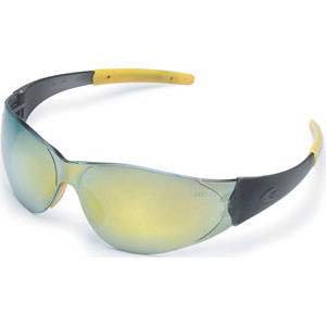 MCR Safety CK22Y CK2&reg; Eyewear,Smoke Yellow,Banana Yellow Mirror