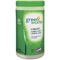 Clorox 30380 Green Works™ Natural Biodegradable Wipes, 6/Case