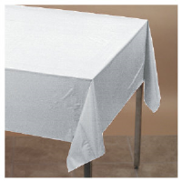 Converting Inc. 13180 Plastic Table Cover Roll, White, 40" x 300