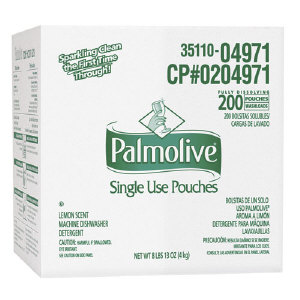Colgate-Palmolive 4971 Palmolive&#174; Single Use Dishwasher Detergent Pouches, 200/Cs.