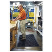 Ludlow Composites WSTF35 TCO Safewalk™ Anti-Fatigue Drainage Mat, Orange