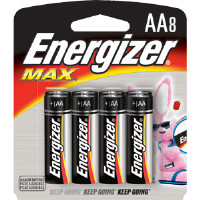 Energizer E91BP-8 AA Size Energizer Max Batteries, 8/Pkg