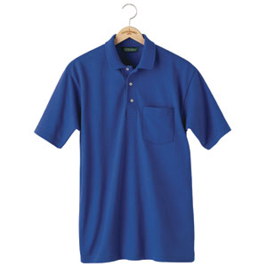 Outer Banks&reg; Pique Golf Shirt w/ Pocket, Royal Blue, M