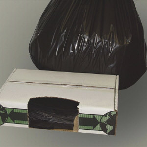 Flexsol ECO40XH Extra Heavy Can Liners, 30x39, 1.5 Mil, Black
