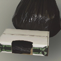 Flexsol ECO40XH Extra Heavy Can Liners, 30x39, 1.5 Mil, Black