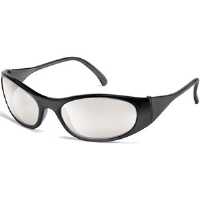 MCR Safety F2119 Frostbite 2® Safety Glasses,Black,I/O Clear Mirror