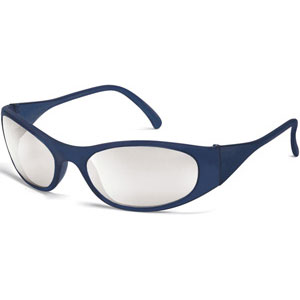 MCR Safety F2129 Frostbite 2&reg; Safety Glasses,Blue,I/O Clear Mirror