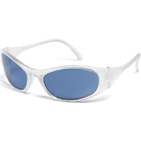 MCR Safety F2143 Frostbite 2® Safety Glasses,White,Blue Ice