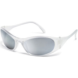 MCR Safety F2147 Frostbite 2&reg; Safety Glasses,White,Silver Mirror
