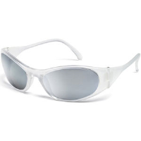 MCR Safety F2147 Frostbite 2® Safety Glasses,White,Silver Mirror