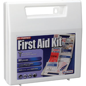 First Aid Only FAO-142 181-Piece All-Purpose Kit, Plastic Case