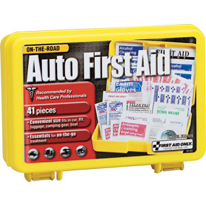 First Aid Only FAO-320 41-Piece Auto First Aid Kit, Plastic Case