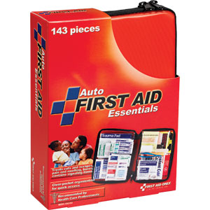 First Aid Only FAO-552 143-Piece Auto First Aid Kit, Softpack Case