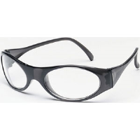 MCR Safety FB110 Frostbite® Safety Glasses,Gloss Black,Clear