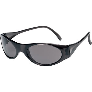 MCR Safety FB112 Frostbite&reg; Safety Glasses,Gloss Black,Gray