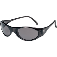MCR Safety FB112 Frostbite® Safety Glasses,Gloss Black,Gray