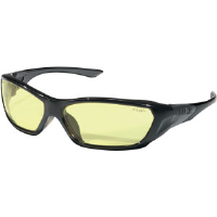 MCR Safety FF124 ForceFlex™ Eyewear,Black,Amber