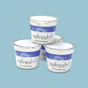 Fresh Products 12-4G-LE Refresh Gel Air Freshener, Lemon