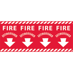 National Marker FXPC Fire Extinguisher Column Marker Sign