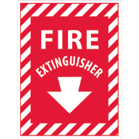 National Marker FXPSEP Fire Extinguisher Sign,12x9", Vinyl