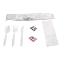 Generations 6KITMW 6 Piece  Wrapped Cutlery Kit, 250/Case