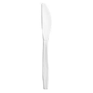 Generations MWK/IW Wrapped White Plastic Knives, 1000/Case