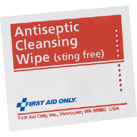 First Aid Only H307 Antiseptic Cleansing Wipe, Sting Free, 50/Box