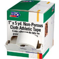 First Aid Only H638 1" x 5 yd. Non-Porous Cloth Athletic Tape, 10/Box
