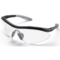 MCR Safety HB110 Hombre Safety Glasses,Black,Clear