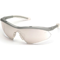 MCR Safety HB149 Hombre Safety Glasses,Silver,I/O Clear Mirror
