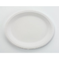 Huhtamaki VESPER Chinet® Classic White™ Premium Paper Oval Platters