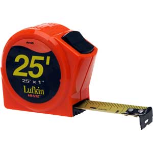 Cooper Tools HV1012 Lufkin&reg; PR Tape Measure,1/2&#34; x 12&#39; Orange
