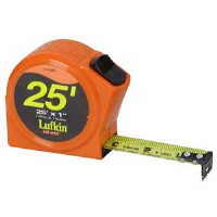 Cooper Tools HV1425D Lufkin® PR Tape Measure,1" x 25' Engineer's Orange