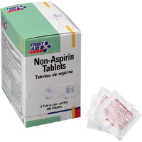 First Aid Only I415 Non-Aspirin Tablets, (250/Box) 125Pk / 2 ea