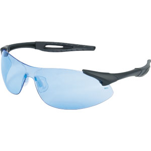 MCR Safety IA113 Inertia&#153; Safety Glasses,Black,Light Blue
