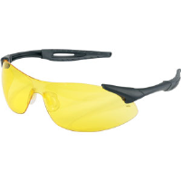 MCR Safety IA114 Inertia™ Safety Glasses,Black,Amber