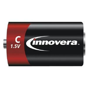 Innovera 22012 C Size Alkaline Batteries, 12 Pack