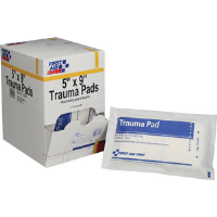 First Aid Only J236 5" x 9" Trauma Pads