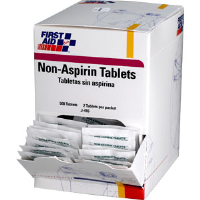 First Aid Only J416 Non-Aspirin Tablets, (500/Box) 250Pk / 2 ea