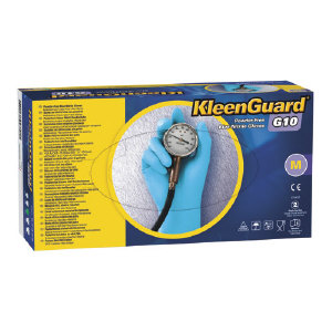 Kimberly Clark 57373 Kleenguard&#174; G10 Blue Nitrile Gloves, Large