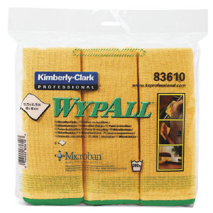 Kimberly Clark 83610 Wypall&#174; Microfiber Cloths, Gold