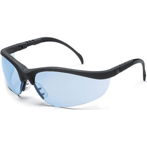 MCR Safety KD113 Klondike&reg; Safety Glasses,Black,Light Blue