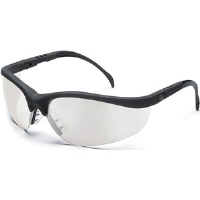 MCR Safety KD119 Klondike® Safety Glasses,Black,I/O Clear Mirror