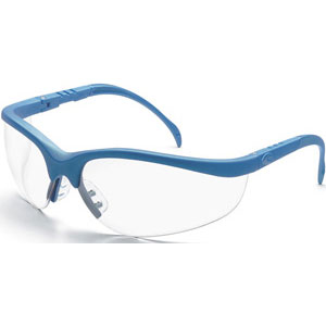 MCR Safety KD120 Klondike&reg; Safety Glasses,Blue,Clear